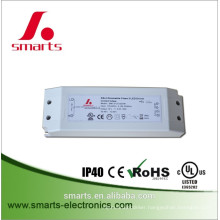 ETL FCC listed 12v 24v 30w dali dimmable led driver